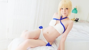 Japanese female cosplay riding a dick