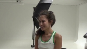 Teen touching small tits