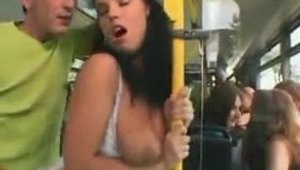In public alongside large boobs deutsch amateur