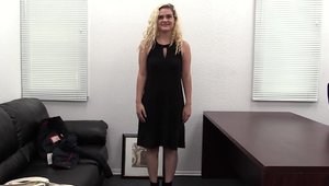 Backroom Casting Couch: Pussy fucking in company with bisexual