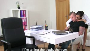 Hard pounding escorted by amateur