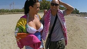 Public Bang - Naked Patty Michova bends over