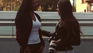 A Girl Knows: Romanian Shalina along with Talia Mint cumshot