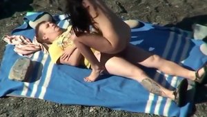 Stepmom voyeur outdoors