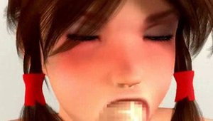 Obscene brunette bondage 3d