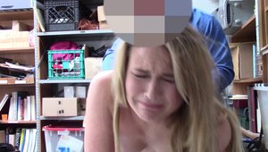 Blonde hair digs rough sex in uniform